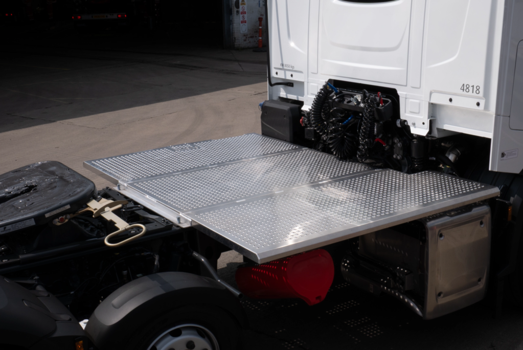 chassis infil fitted to an HGV
