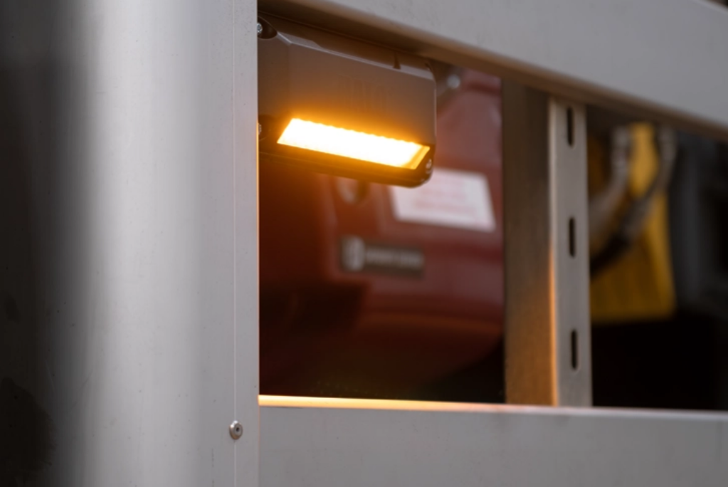 Halo lamp fitted to a truck side